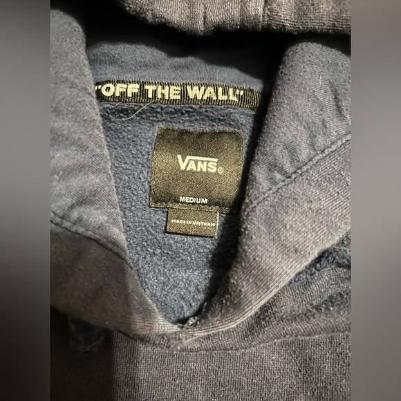 Navy blue Vans ladies hoodie with yellow emblem size medium - Picture 3 of 6